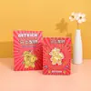 2026 Nuevo Modelo Oro Puro 999 Tarjeta de Fortuna Qing Song con Adorno de Símbolo de Dinero Lámina de Oro Regalo