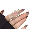 Anillo Hueco con Incrustaciones de Flores Estilo Coreano para Mujer, Alta Calidad, Lujo Ligero, Anillo de Moda con Sentido de Atmósfera y Personalidad Única