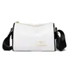 Bolsa Feminina 2024 Nova Boston Vintage Bolsa Feminina Versátil Alça Larga Embossada Grande Capacidade Bolsa de Ombro Transversal