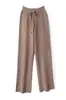 Calças Largas de Cintura Alta para Mulheres para Atacado Transfronteiriço, Calças Sociais Drapeadas Slim-Fit para Outono e Inverno, Calças Longas Casuais Largas para Atacado