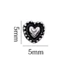 Accesorios para uñas estilo oscuro corazón tejido celebridad de internet retro joyería de aleación Nuevos accesorios para uñas de Cruz