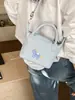 Bolso Cubo Estampado de Pony Lindo Transfronterizo Dibujos Animados Moda Versátil Bolso para Mujer Nicho de Alta Gama Bolso de Hombro Cruzado