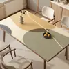 Mantel de Mesa de Cuero Estilo Wabi-Sabi, Impermeable, Resistente al Aceite, No Lavable, Mantel Rectangular Minimalista Moderno para Mesa de Comedor, Mantel de Alta Gama para Uso Doméstico