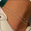 Pendente de Diamante Olho de Diabo Europeu e Americano Tornozeleira de Diamante Moda Feminina Estilo Verão Versátil Joias de Aço Inoxidável