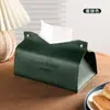 Caja de pañuelos de cuero nórdico Ins, caja de papel, caja de papel, caja de papel, caja de papel creativa para sala de estar, hogar, bolsa de papel, caja de papel para mesa de café de coche