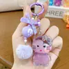 Llavero Colgante Creativo con Infusión de Dopamina de Hello Kitty para Pareja Lindo Dibujo Animado para Bolso Regalo Decoración de Llavero