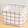 Cesta de Tela Rectangular Contenedor de Almacenamiento con Asas Impermeable Cesta de Baño Cesta para Desorden Cesta de Almacenamiento para Escritorio Cesta de Almacenamiento