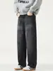 Roupa Masculina Fengshe / Jeans Lavado Desgastado Retro Americano para Primavera e Outono com Design Amplo Fresco e Fluido