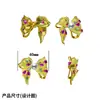 Acessórios DIY Luxo Leve High-end Broche de Laço Cor Cobre Dourado Pin de Zircônia Corsage de Pérola Suporte Vazio