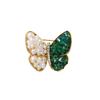 Broche de copo de nieve con circonitas, ramillete giratorio, estilo coreano, mariposa, elegante, para traje, abrigo, perla de agua dulce, hebilla.