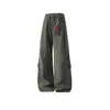 Otoño 2026 Nuevos Pantalones Casuales para Hombre Estilo Hong Kong Cuadros Pana Colgante Sueltos Pierna Recta Pantalones Hombre