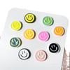 Pegatina magnética para refrigerador con carita sonriente de color, para tablero de mensajes, edición en blanco y negro, pegatina magnética fija, decoración para oficina y cocina.