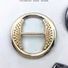 Puning Clipe Ajustada na Cintura Camiseta Clipe de Lenço Nó Clipe Multifuncional para Lenço de Seda Fivela Decorativa para Xale Clipe de Três Argolas