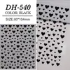 Pegatinas para Uñas de Corazón Personalizables, Lote Mixto de Varios Estilos, Corazón de Color Sólido Simple Versátil Plano, Pegatinas para Uñas DIY Estilo Dh