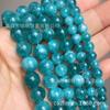 Cast Ming Trade Otimizado Azeitona Calcedônia Imitação Espodumênio Redondo Bead Acessórios Frisado Pulseira Colar DIY Acessórios