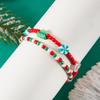 Europeo y Americano Transfronterizo Navidad Alce Arcilla Polimérica Suave Colorido Arcilla Polimérica Suave Pulsera Joyería Nicho Letra Traje de Pulsera Elástica