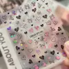 Pegatinas de Arte para Uñas Yitu Corazón en Relieve Patrón de Hormiga Pegatinas de Arte para Uñas Estilo Dulce Fresco Milenio Accesorios de Pegatinas al por Mayor Yt7509