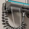 Conjunto de Chuveiro Quente e Frio com Display Digital e Iluminação Ambiente Cinza Armado Selecionado Cuidadosamente para Uso Doméstico, Conjunto Completo de Chuveiro com Botões Tipo Tecla de Piano para Aumento de Pressão