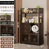 Soporte de Madera Maciza para Té Exhibidor Estante de Almacenamiento para Tazas de Té Habitación de Té Estante de Almacenamiento para Utensilios de Té Gabinete Chino de Múltiples Tesoros Estante para Hojas de Té de Oficina Estante de Almacenamiento para Utensilios de Té