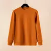 Camiseta Casual Quente de Gola Redonda Felpada para Outono e Inverno para Homens, feita de veludo alemão, moletom de manga comprida, blusa de base