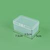 Filme de cartão caixa quadrada caixa plástica retangular transparente contas de arroz fio dental caixa de embalagem de produto pequeno material caixa de armazenamento de pulseira