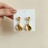 Pendientes Retro de Múltiples Estilos con Toque de Alta Gama Textura Exagerada Colgante Geométrico de Corazón Adornos de Oreja de Aleación Venta al por Mayor