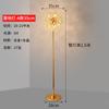Luminária de chão moderna simples de luxo leve com cristal para sala de estar, luminária de quarto nórdica dente-de-leão, luminária de cabeceira celebridade da internet