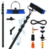 Set de Cepillo Extensible Telescópico de Fibra de Carbono Ultra Largo de 12 m para Limpieza Fotovoltaica de Fachadas de Cristal a Gran Altura