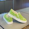 Zapatos de Lona para Hombre de Verano Nuevos sin Cordones Calzado Casual Diario para Hombre Cuadros Ligeros Zapatos con Lentejuelas Pequeños Frescos para Hombre