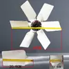 Accesorios para ventilador de presión negativa, aspas de ventilador de extracción industrial, aspas de ventilador modelo 1380, polea, soporte de aspas de aleación de aluminio