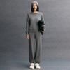 Pantalones de Cachemir Estilo Urbano Nuevo para Otoño e Invierno Pantalones de Cachemir para Mujer Retro Trenzados Moda Casual Simples Versátiles Pantalones Deportivos