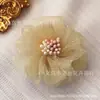 Em estoque seersucker flor diy feito à mão estilo coreano 5cm adorno de cabeça corsage decoração acessórios de vestuário flor de fio acessórios de joalheria