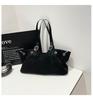 Bolsa Tote Estilo Retrô Grande Capacidade Bolsa de Mão Feminina Outono e Inverno 2025 Nova Camurça Casual Bolsa de Ombro para o Dia a Dia