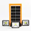 Lámparas de Iluminación Solar Cuidadosamente Seleccionadas, Focos para Exteriores, Lámparas de Luz Fuerte, Luces de Camping Uno a Dos, Paneles Solares