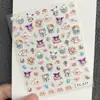 Lindos Pegatinas de Arte para Uñas de Dibujos Animados Gato Kt Repujadas Hellokitty Hello Kitty Manual DIY Pegatinas Decorativas para Uñas Ccd