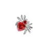 0.9 Cobre Circonita Doble Cadena Arete Labret Accesorios Adecuados para Aleación de Titanio Rosca Interna Varilla de Tornillo Arete DIY