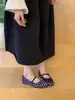 Sapatos Mary Jane Planos Estilo Coreano de Cetim para Mulheres 2026 Novos Sapatos Retro de Bico Arredondado para Vovó