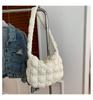 Versão Coreana Transfronteiriça Nova Bolsa Leve Bolha Nuvem Rombus Feminina Tendência Textura de Alto Padrão Estilo Estrangeiro Bolsa de Ombro Único Transversal