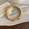 Pulsera de Pliegues Geométricos Lisos Transfronteriza Europea y Americana Pulsera Versátil de Moda Simple Pulsera Versátil de Lujo Ligero con Sensación de Alta Gama Accesorio para Mujer