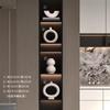 Gabinete de vinos de alta gama, de lujo y ligero, decoración moderna y minimalista para sala de estar, mueble de TV, oficina, estudio, estantería, traje
