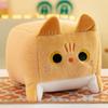 Atravessar a fronteira levantar um floppa gato quadrado boneca de pelúcia gatinho boneca máquina de garra troca travesseiro