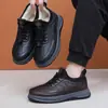 Zapatos de Invierno para Hombre con Forro de Felpa, Zapatos de Tela Cálidos del Viejo Pekín, Impermeables, Antideslizantes, Suela Suave, Zapatos Casuales para Personas de Mediana Edad y Mayores, Zapatos Deportivos para Personas Mayores