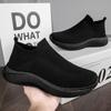 Nuevos Zapatos Casuales de Verano y Otoño sin Cordones Zapatos Calcetines para Amantes Zapatillas Ligeras de Malla Talla Grande