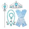 Falda clásica congelada de la Princesa Elsa azul falda de red de pesca de Elsa vestido de verano para niñas una generación de cabello