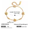 Jieding Pulsera de Acero Inoxidable Zirconia Europea y Americana Acero de Titanio Joyería que No se Desvanece Pulsera Transfronteriza Navidad Transfronteriza