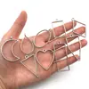 Marco Geométrico Hecho a Mano DIY Aleación Hueca Resina Colgante Forma de Corazón Gota de Agua Forma de Estrella Colgante Accesorios de Joyería