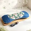 Taza Calefactora Eléctrica Almohada de Hueso Floral de Ajenjo Almohada para Vértebras Cervicales de Moxibustión Almohada de Ajenjo de Tela Gruesa Almohada de Felpa de Ajenjo para Palacio Protección Cervical con Compresa Caliente