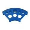 Soporte de Color para Tatuaje de Plástico Negro de 8 Agujeros en Forma de Abanico, Soporte para Vasos de Color de Tatuaje, Paleta Porosa para Vasos, Soporte para Pigmentos