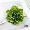 Nuevo tocado de cabeza de flor de peonía Guanyin estilo europeo, flor artificial de tela de seda DIY, material de adorno para horquillas, ropa y sombreros