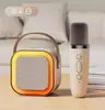 Microfone Mini Portátil para Casa para Cantar Ktv K12 Caixa de Som Bluetooth Subwoofer Portátil